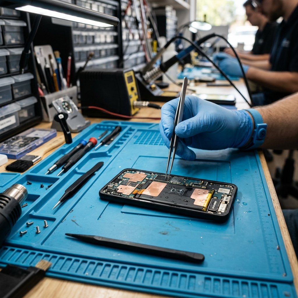 iPhone bị vào nước không lên nguồn được kiểm tra tại Rinatronic Bình Thạnh