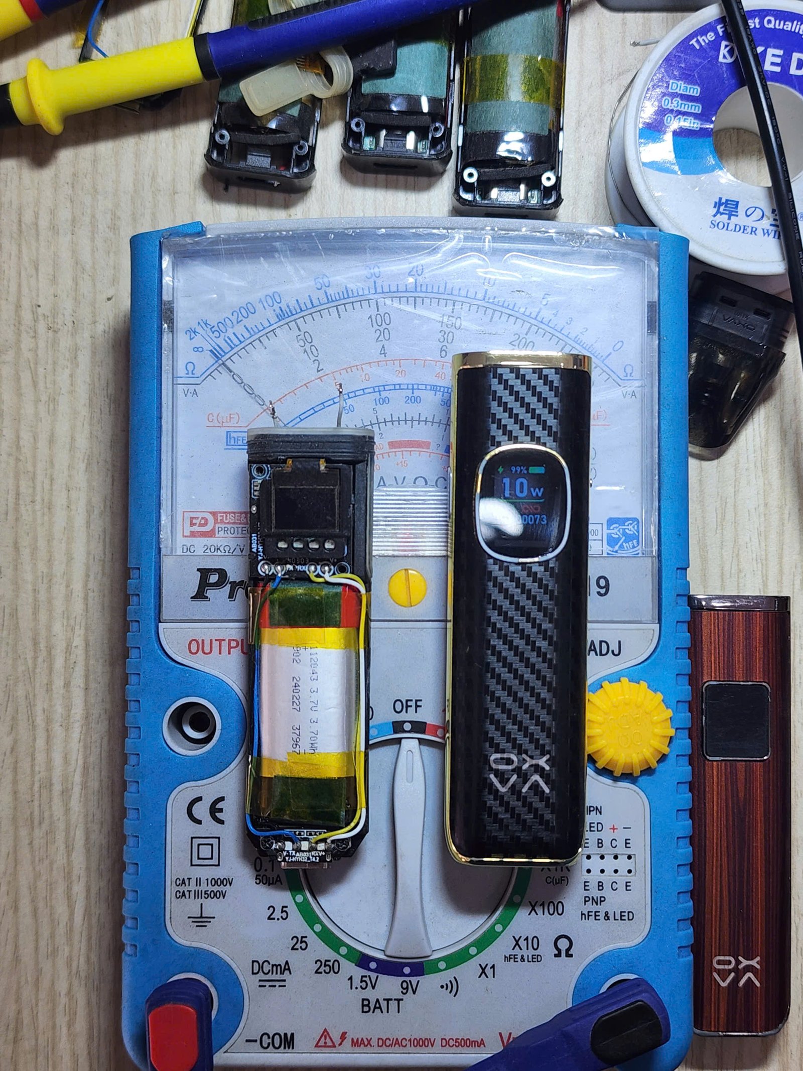 Thay pin pod kiểm tra pin Xlim và đo nguồn